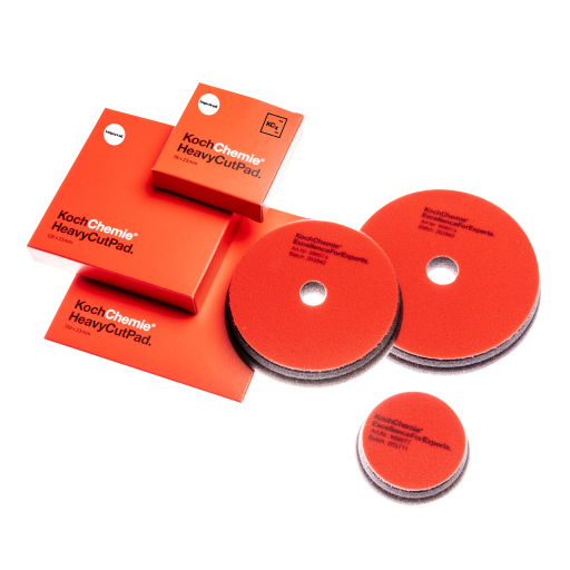Koch Chemie Heavy Cut Foam Pad (Red Pad) Available in 3" & 5" & 6"
