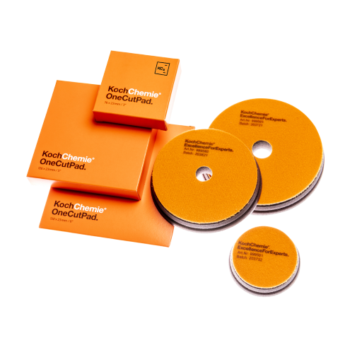Koch Chemie One Cut Foam Pad (Orange) Available in 3" & 5" & 6"