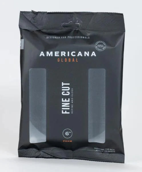 Americana Fine Cut Polishing Foam Pad (black) Available in 3" & 5" & 6"